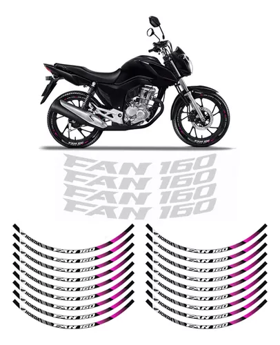 Jogo Adesivos Tanque Moto Honda Cg Titan 160 2018/2020