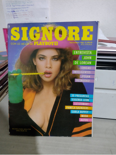 Revista Signore Playmate Pamela Saunders #55 Noviembre 1985