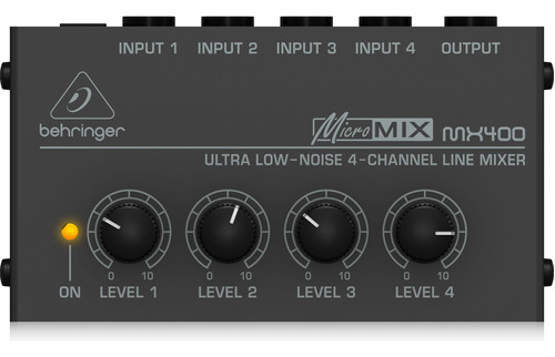 Behringer Micromix Mx400 Mezcladora Compacta De 4 Canales