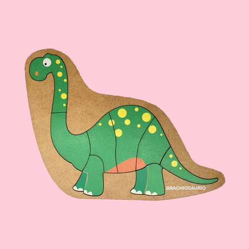 Imagen 4 de 10 de Set 5 Rompecabezas Didacticos Infantiles Madera Dinos Niños