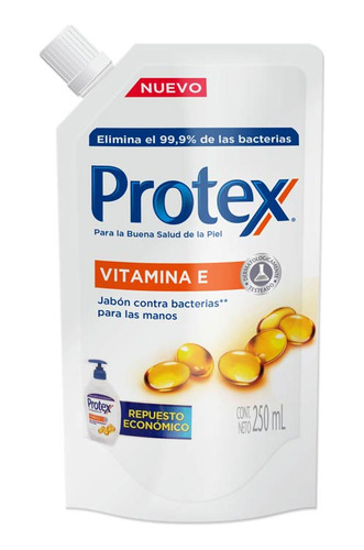 Pack X 18 Unid. Jabon Liquido  D P Vitame 250 Ml Protex Jab