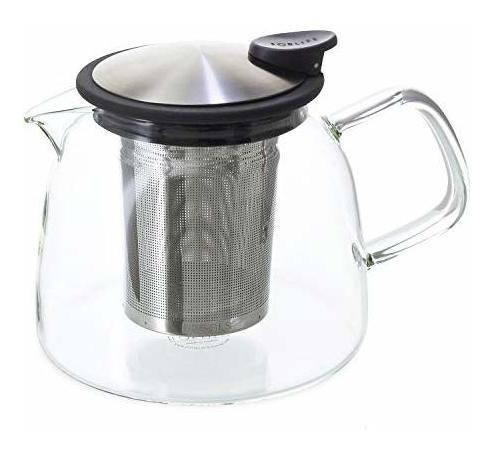 Tetera De Vidrio Forlife Bell Con Infusor En Forma De Cesta,