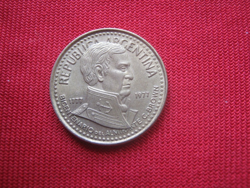 Argentina 10 Pesos 1977 Natalicio Almirante Brown 