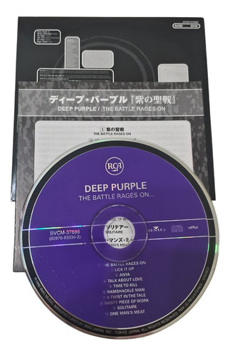 Deep Purple The Battle Rage On Mini Lp Cd Japón Reedición