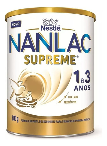 Fórmula Infantil Nanlac Supreme Nestlé 1 A 3 Anos 800g