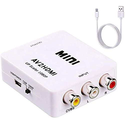 Convertidor Rca A Hdmi, Ablewe 1080p Av A Hdmi Rca Adaptador