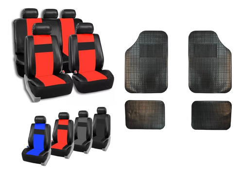 Fundas Cubre Asiento Cuerina Para Fiat 128 147 + Alfombra 4p