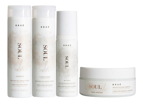 Braé Kit Soul Color Shampoo + Cond + Leave-in + Máscara