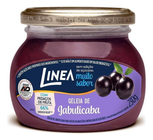 Linea Geleia De Jabuticaba Sem Açúcar 230g