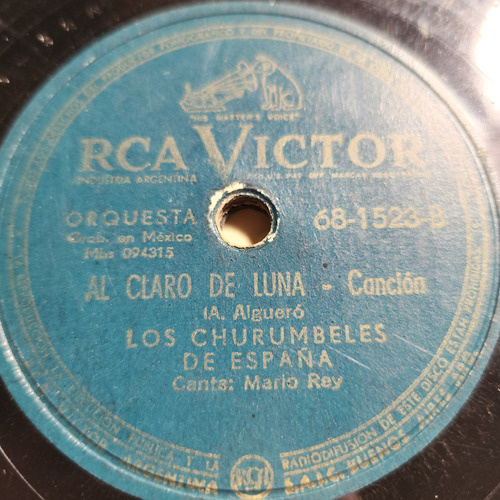 Pasta Los Churumbeles De España P Marco Rey Rca Victor C607