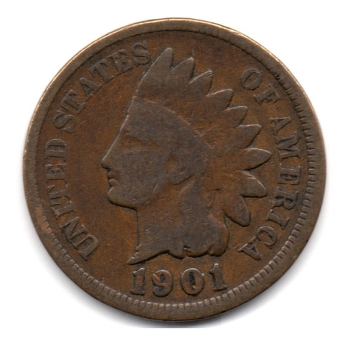 Indian Cent Estados Unidos 1 Centavo 1901