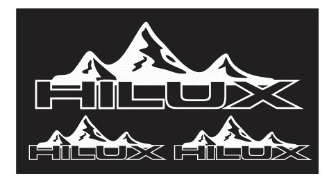 Sticker Hilux Mountain Puertas + Tapa De Batea 3 Pzas.