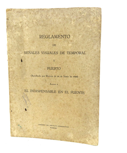 L4063 Reglamento De Señales Visuales De Temporal Y Puerto (Usado)