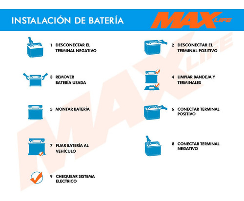 Baterias Autos Max Life 90 Amp Garantía 12 Meses