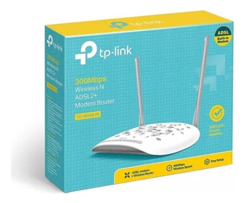 Modem Router Tplink Adsl2+ 300mbps Modelo Td-w8961n