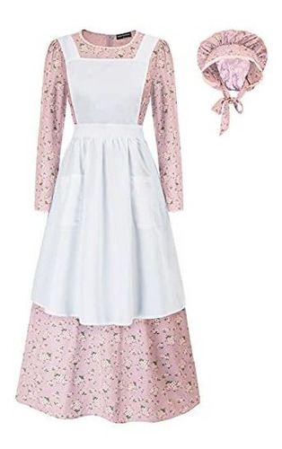 Pioneer Mujeres Floral Prairie Vestido Deluxe Vestido C...