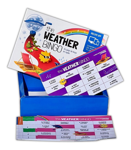 The Weather Bingo Juego De Mesa Educativo En Inglés