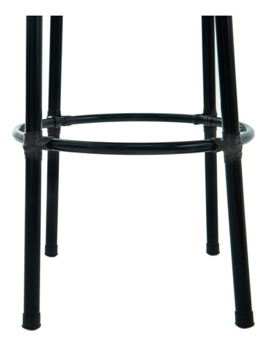 Banqueta Alta De Junco Com 70cm Ate Assento Para Balcao Acabamento Da Estrutura Tabaco Cor Vermelho