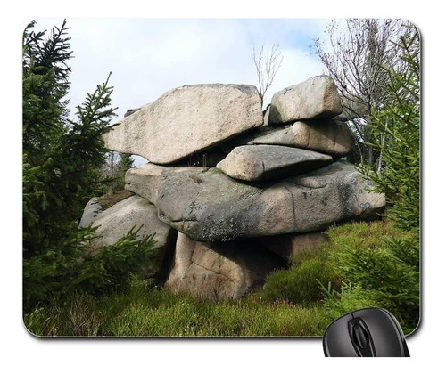 Mouse Pad - Foundling Rock Contrasts Forest Weird