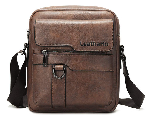 Leathario Bolso Bandolera De Cuero Para Hombre, Bolso De Hom