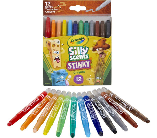 Crayola Silly Scents Mini Twistables, Stinky Scented Crayons