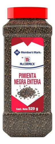 Pimienta Negra Entera Member's Mark By Mccormick De 520 Grs