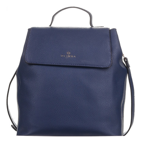 Mochila Olimba Para Mujer Urbana Comoda Modelo 9971 Azul Liso