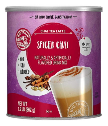 Spiced Chai Tea Latte Mezcla Instantánea Polvo, 1.9 Li...