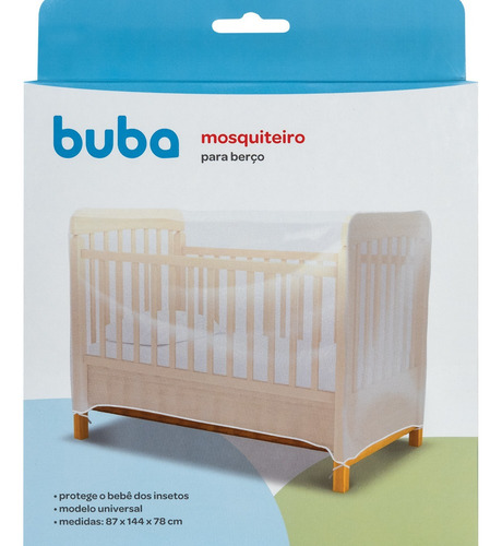 Imagem 1 de 4 de Mosquiteiro Para Berço 87x144x78cm Buba Baby 13204