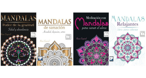 4 Libros Mandalas Sanación Relajación Meditación Y Gratitud