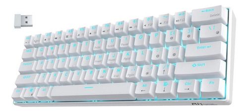 Teclado Mecânico Sem Fio 60% Modo Triplo Bt5.0/2.4g/usb