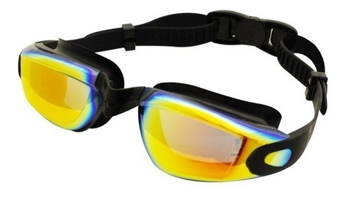 Antiparras Natacion Hydro Mirror Espejadas Lentes Cke Color Negro