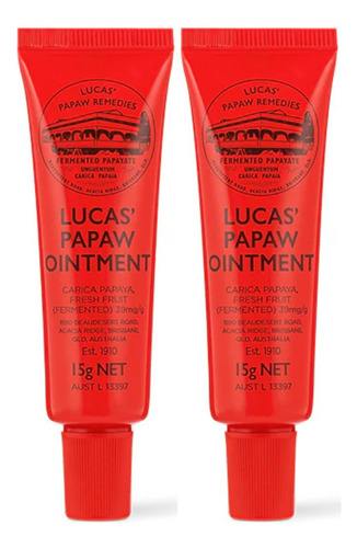 Tubo De Pomada Lucas Papaw De 15 Ml Com Aplicador Labial - P
