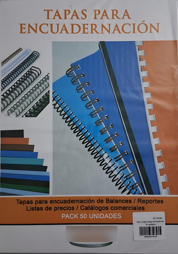 Paquete X 50 Unidades Tapas P/encuadernación A4 Stripe Rafer Transparente