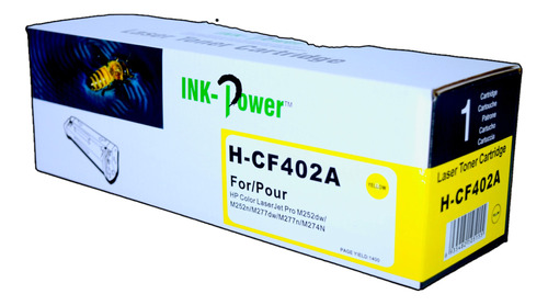 Toner Alternativo 201a Amarillo Cf402a Ink-power 