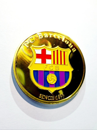 Moneda Lionel Messi Barcelona Número 10 Chapada En Oro