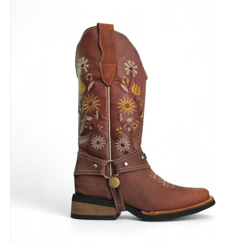 Bota Rodeo Vaquera Dama Cuero Sara Franco