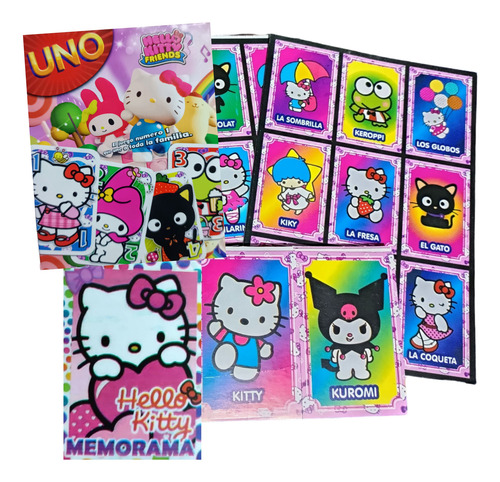 Juegos De Mesa Gatita Kitty Cartas Lotería Bootleg E Gratis