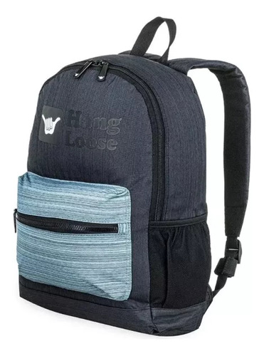 Mochila Hang Loose Jog Negro/celeste Mch3143a1 Talle Un