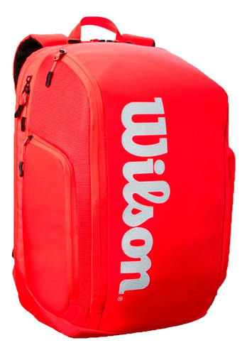 Mochila Wilson Tenis Unisex Super Tour Rojo Ras