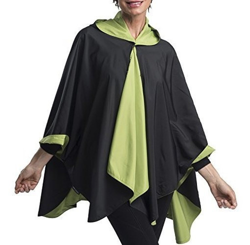 Raincaper Poncho De Lluvia Para La Mujer - Reversible A Prue