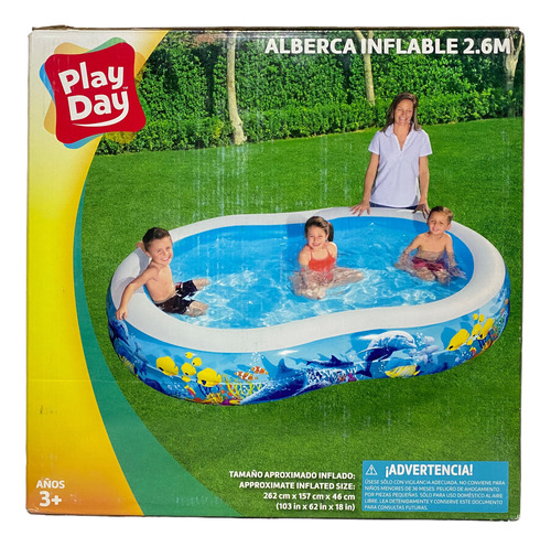 Alberca Inflable Play Day 2.6 Metros Arrecife