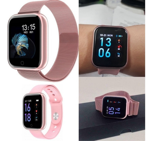 Imagem 4 de 10 de Relógio Smartwatch T80 + 2pulseiras + Película + Garantia