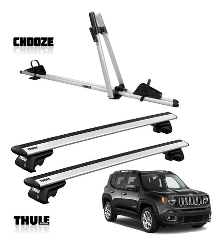 Travessa Thule Wingbar Renegade 2022 + Suporte Bike Chooze