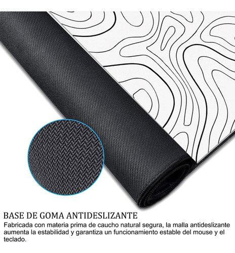 Para Mouse Pad Alfombrilla Ratón Terreno Base Impermeable