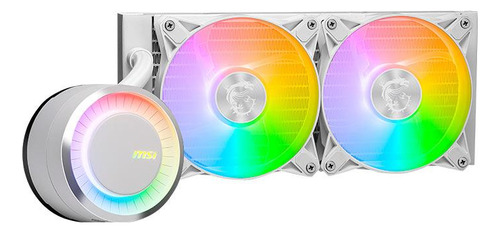 Water Cooler Msi Mag Coreliquid E240, Argb, 240mm, Branco
