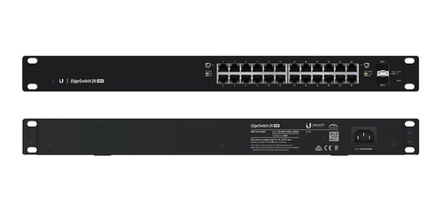 Edgeswitch Ubiquiti Es-24-500w Administrable 24 Puertos Gigabitge Poe+ + 2 Sfp + 2 Sfp+