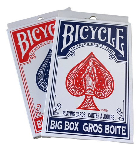 Baralho Bicycle Big Box Jumbo 11,5x17,8 Cm Tamanho King Size
