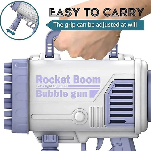 Pistola De Burbujas Rocket Boom De 60 Agujeros Para Niños