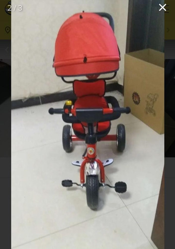 Triciclo Baby Cuchi Con Techo Y Silla Giratoria
